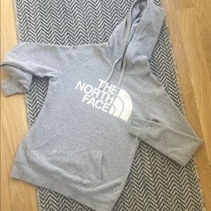 The North Face Light Gray Pullover Hoodie